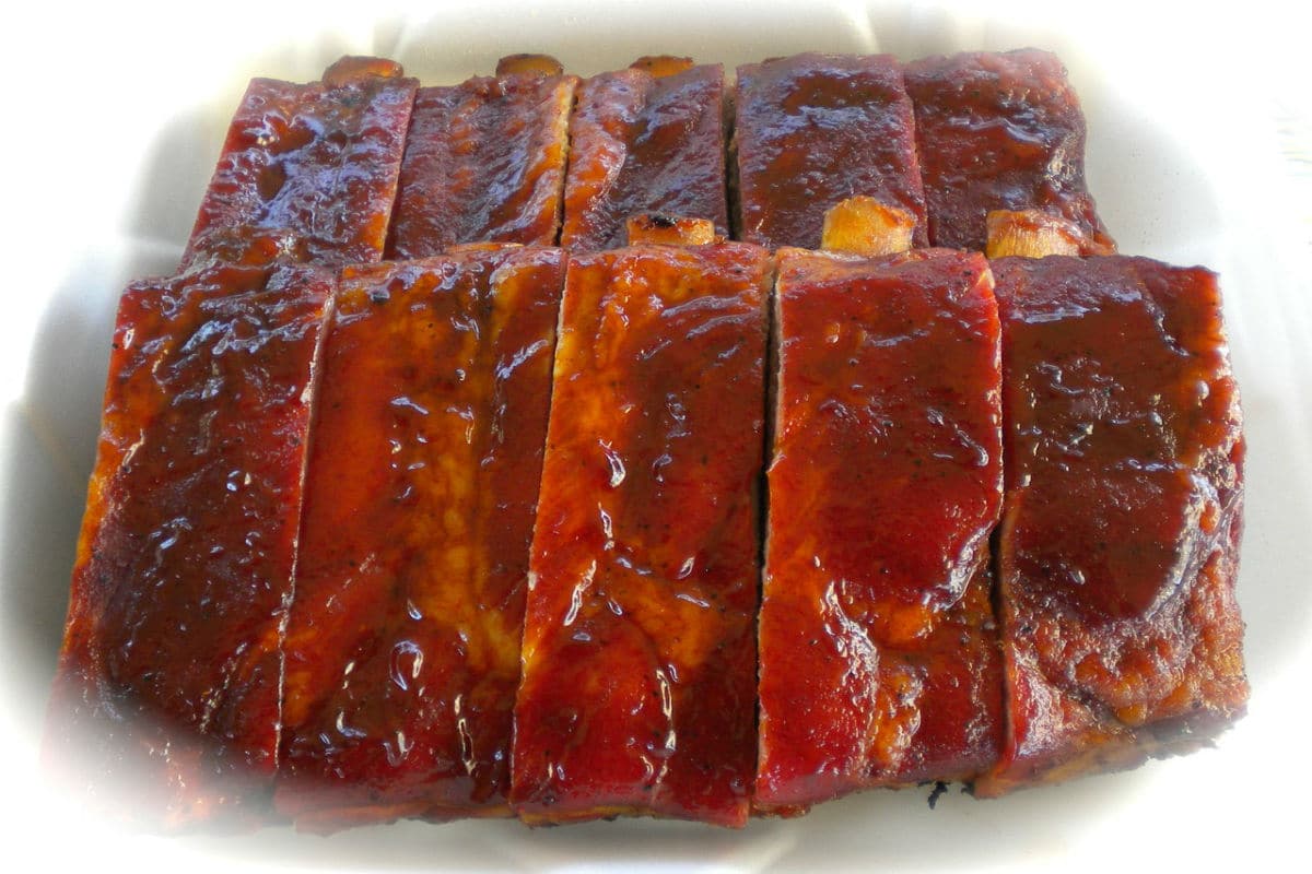 Costillas a la barbacoa en olla lenta