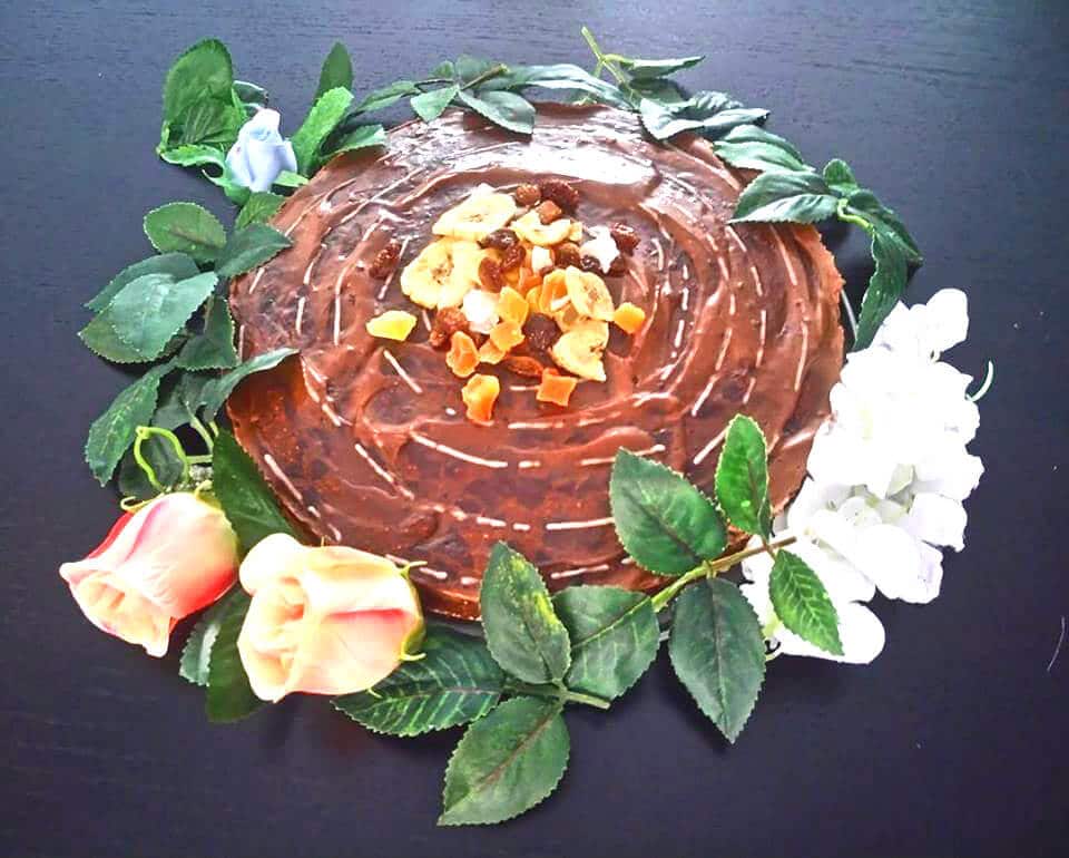 Paleo carrot cake de chocolate