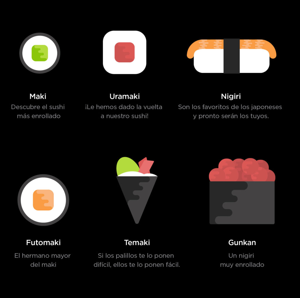 Tipos de sushi más comunes