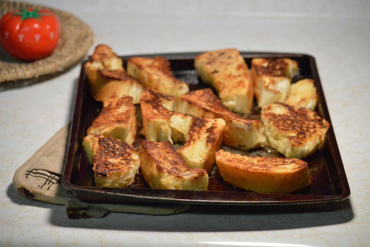 Torrijas paleo (sin gluten, sin azúcar y sin lactosa)