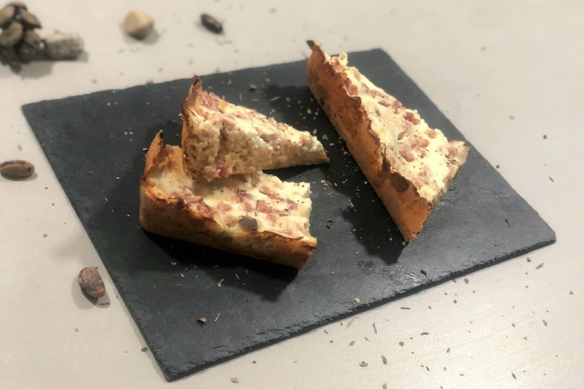 Quiche de jamón serrano (cetogénico)