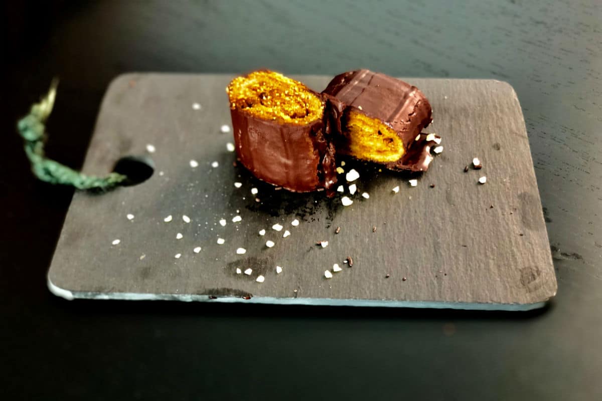 Rollitos de café y chocolate negro (cetogénicos)