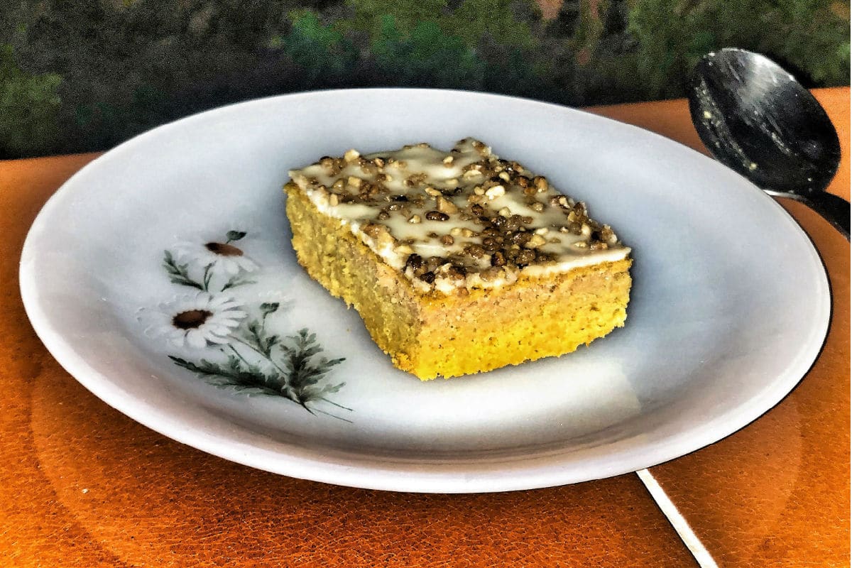 Carrot cake sencillísima sin gluten, sin azúcar y  sin lácteos