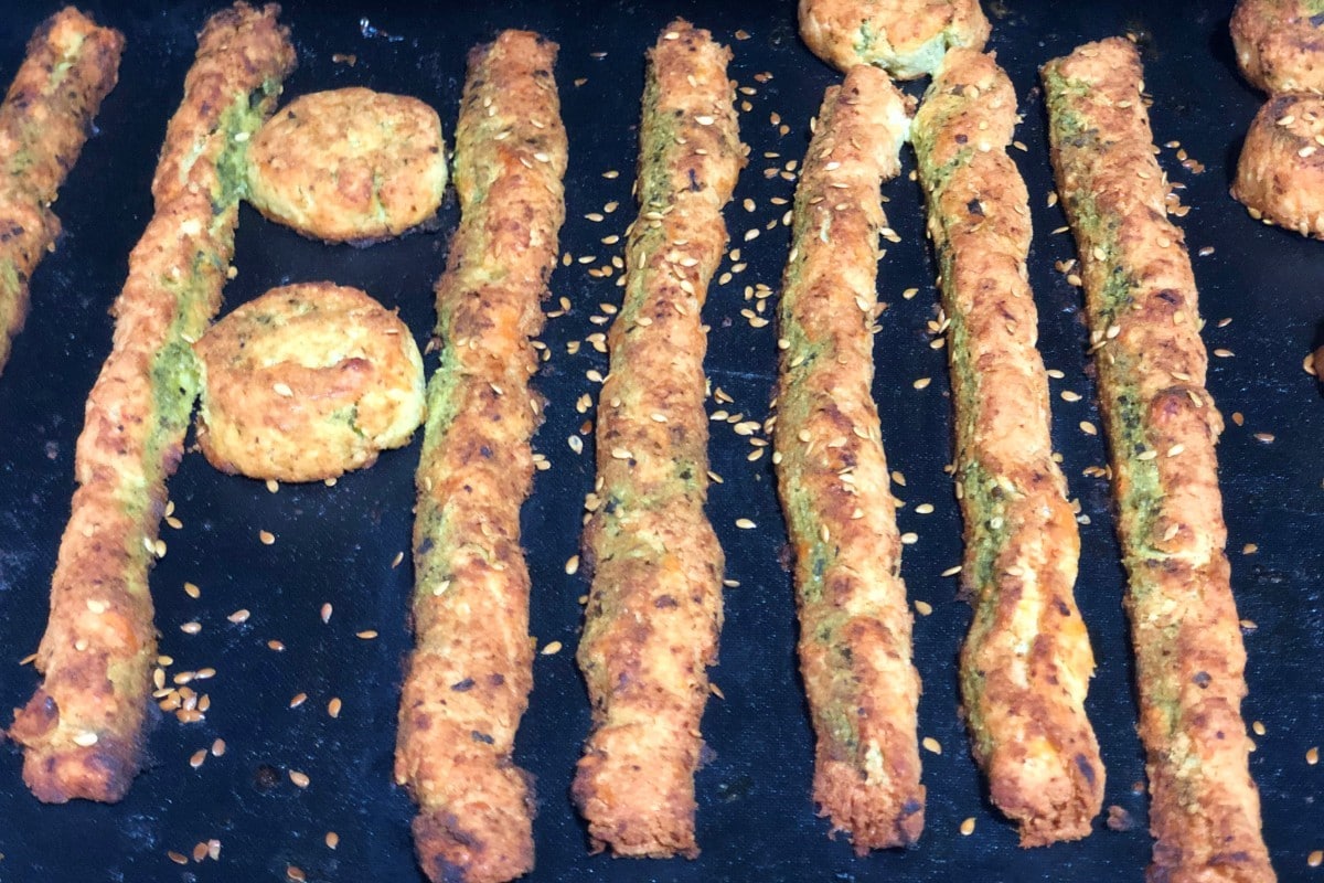 Palitos de pan de sabores (keto)